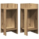  Sidebord 2 stk med hylle artisan eik 25,5x27x60 cm 8721158574381