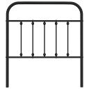  Sengegavl i metall svart 80 cm 8720845881481