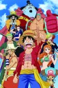 One Piece  Group 300 pc 12x18 3D Lenticular Puzzle AE Exclusive