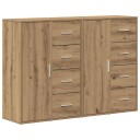  Sideboards 2 stk Artisan Eik 60x31x84 cm Konstruert tre
