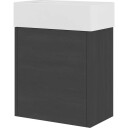Proline møbler 40x23x40cm svart eik med 1 trykkdør