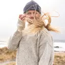 Devold Nansen Womans Split Seam Sweaters Grey Melange L