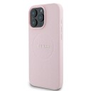 Guess MagSafe Hardcase til iPhone 15 Pro Max med Gullring - Rosa