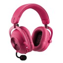Logitech G PRO X3 LIGHTSPEED trådløst gamingheadset Rosa med studiokvalitets mikrofon