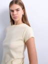 Topshop Everyday Short Sleeve Top Gul XS
