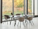 Hay Loop Stand Bord 200 cm Linoleum / Svart