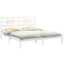 vidaXL Sengeramme hvit heltre 180x200 cm 6FT Super King