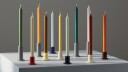 HAY Tube lysestake 5 champagneglass Blue
