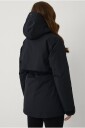 Áhkká   Parka Padded Parka W Adjustable Waist   Svart