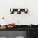 Lindby Bosko spotlight, svart, 3 lyskilder, lang