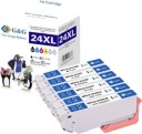 G&G Epson 24XL BK/C/M/Y/LC/LM blekkpatroner 6 pk