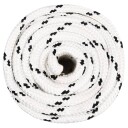  Flettet båttau hvit 18 mm x 25 m polyester