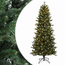 vidaXL Kunstig sammensatt juletre 240 cm 300 LED-lys Varmhvit
