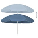 vidaXL Strandparasoll blå 240 cm