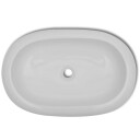 vidaXL Luksus Keramisk Vask Oval Hvit  63 x 42 cm