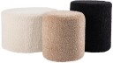 House Puff 35 cm Rund Teddy   Beige