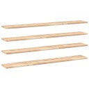  Flytende hyller 4 stk 140x20x2 cm ubehandlet heltre akasie