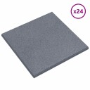 vidaXL Fallbeskyttelsesfliser 24 stk. Grå 50 x 50 cm Gummi