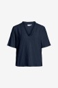 Vila - Topp viMaratea V-neck 2/4 Top - Blå