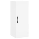  Veggmontert skap hvit 34,5x34x90 cm konstruert tre