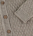 Smallstuff Nature Melange Cardigan Square Strikk Merino Ull 68 74