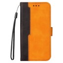 INCOVER Samsung Galaxy M52 (5G) Tofarget Skinndeksel med Lommebok - Oransje / Svart