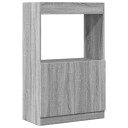 Highboard grå sonoma 63x33x100 cm konstruert tre