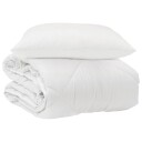 vidaXL Helårs Duvet med pute 2 stk. Hvit Mikrofiber