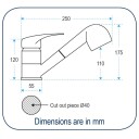 Blandebatteri Med Dusjhode 150 cm