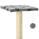 Vidaxl Kloretre Med Klorestolper I Sisal 65 cm Poteavtrykk Grå