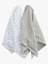 Summerville Organic Musselinteppe 2-Pakk Petal/Silver Grey