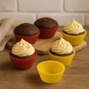 Patisse Silikon Muffinsformer Rød Og Gul Pk/6 