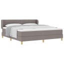  Boksmadrass med Madras Taupe 180x200 cm Stoff