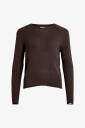 Vila - Genser viComfy O-neck L/S Knit Top - Brun