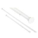 Arrow Safir Dusjforhengstang Rett Hvit / 75-220cm