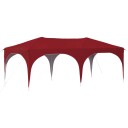 vidaXL Pop up Festtelt 575 x 288 x 245 cm Burgunder Oxford Stoff