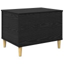  Nattbordskap Svart eik 60 x 44.5 x 45 cm Konstruert tre