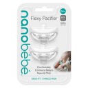 Nanobébé Flexy Pacifier White 3m+ 2pcs