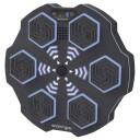 Musikkboksmaskin Bluetooth høyttaler veggmonterbar 9 hastigheter og moduser LED lys svart
