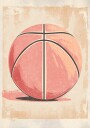 Basketball Ball Plakat Plakat / 21x30cm