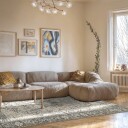 Flatvevd teppe   Alvand svart Størrelse: 190 x 280 cm