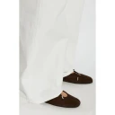 ALOHAS Rosalind Recycled Brown Leather Ballet Flats   Brown   39