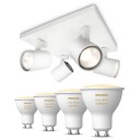 Philips Hue Runner spotter i tak 4 White Ambiance pærer