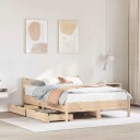  Sengeramme med skuffer 150x200 cm heltre furu