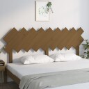 vidaXL Sengegavl honningbrun 178x3x80,5 cm heltre furu
