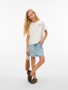 Vero Moda Girl Zandra T Skjorte Oversize Fit Snow White Jojos Fries (134/140)