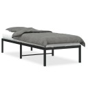 vidaXL Sengeramme i metall svart 75x190 cm 8721012304482