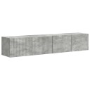  TV Veggskap 2 pcs Betong 60 x 31 x 29.5 cm Konstruert tre
