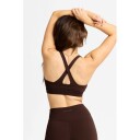 Caspara Cloudform Crossback Sports Bra Espresso L