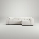 Decotique Grand 3 Seter Sofa Divan Høyre Steam White